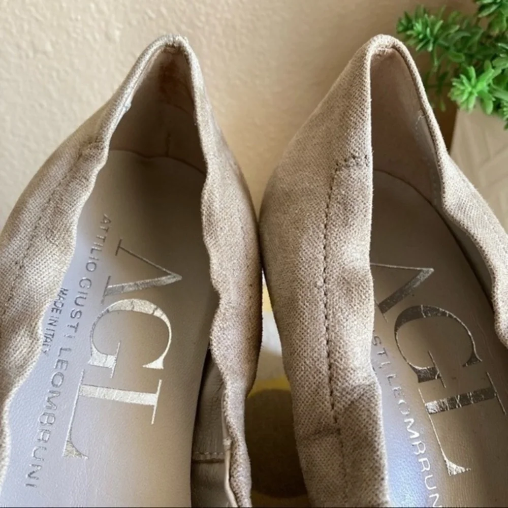 AGL snakeskin ballet wedges size 37 - Picture 10 of 13